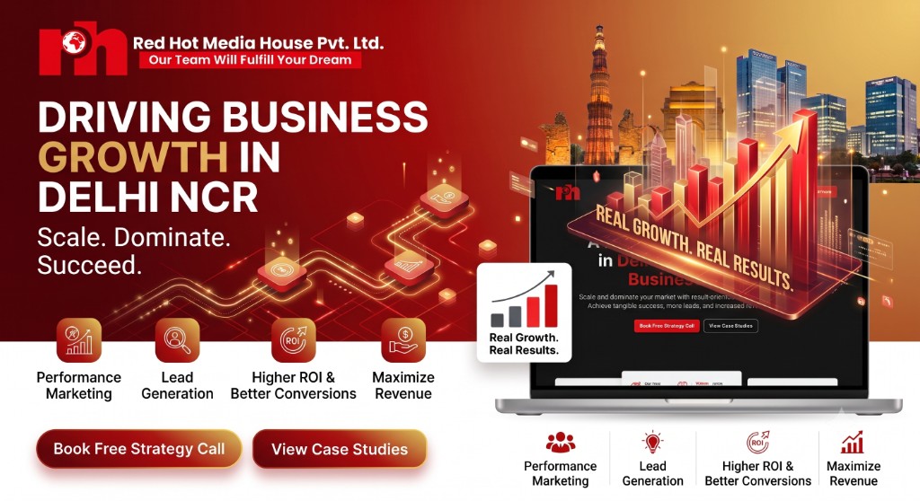 Driving business growth in Delhi NCR with performance marketing, lead generation and higher ROI by Red Hot Media House