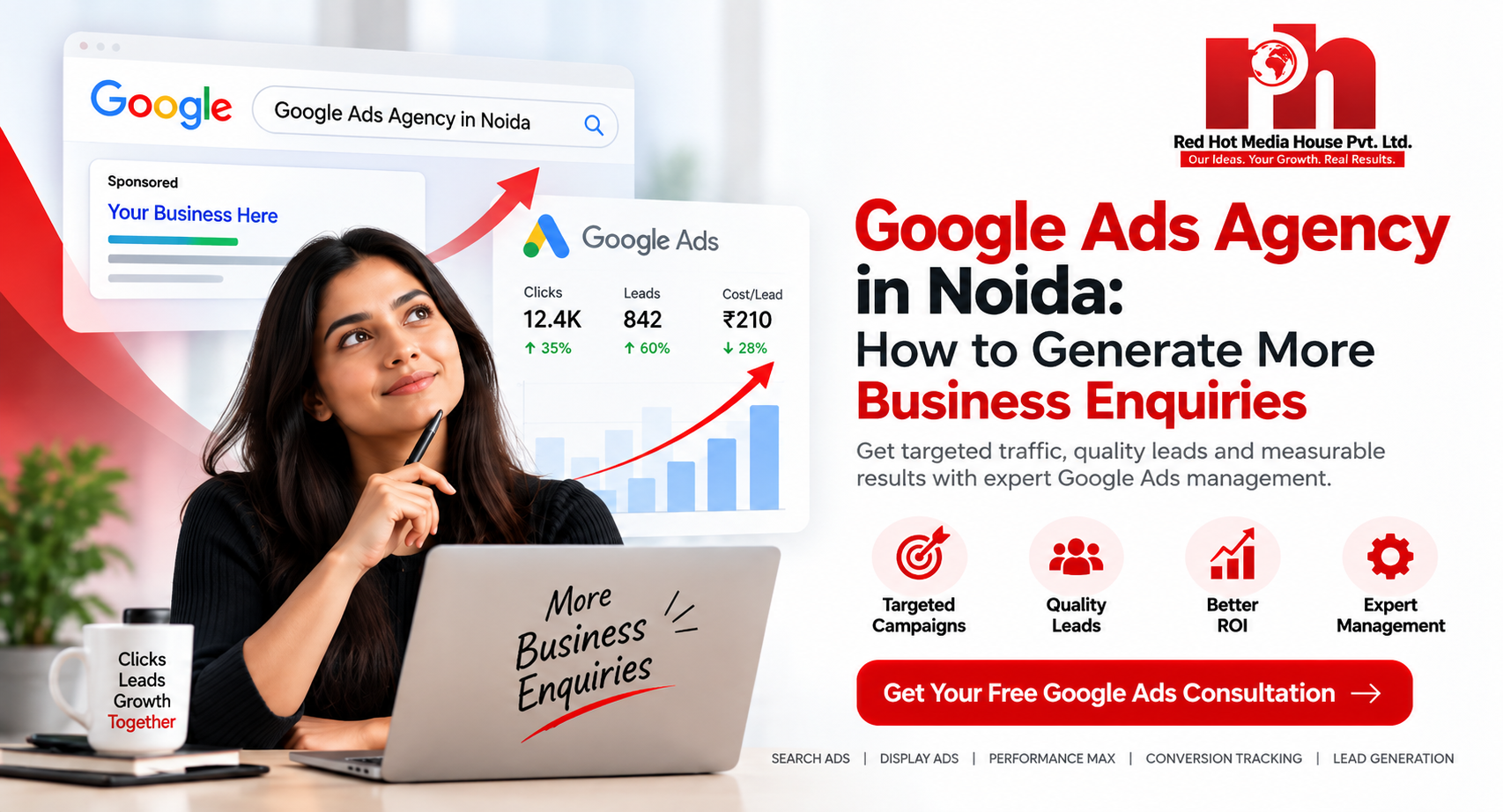 Google Ads agency in Noida helping businesses generate enquiries