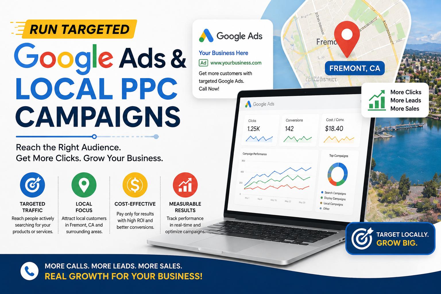 Google Ads and local PPC campaigns for small businesses in Fremont, CA