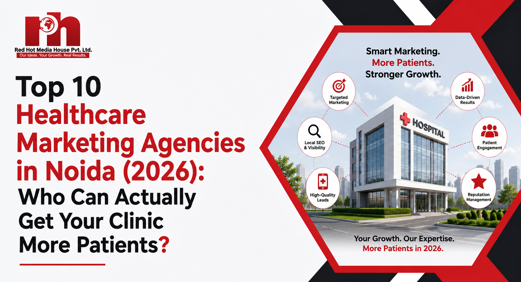 Top 10 healthcare marketing agencies in Noida for doctors, clinics, and hospitals